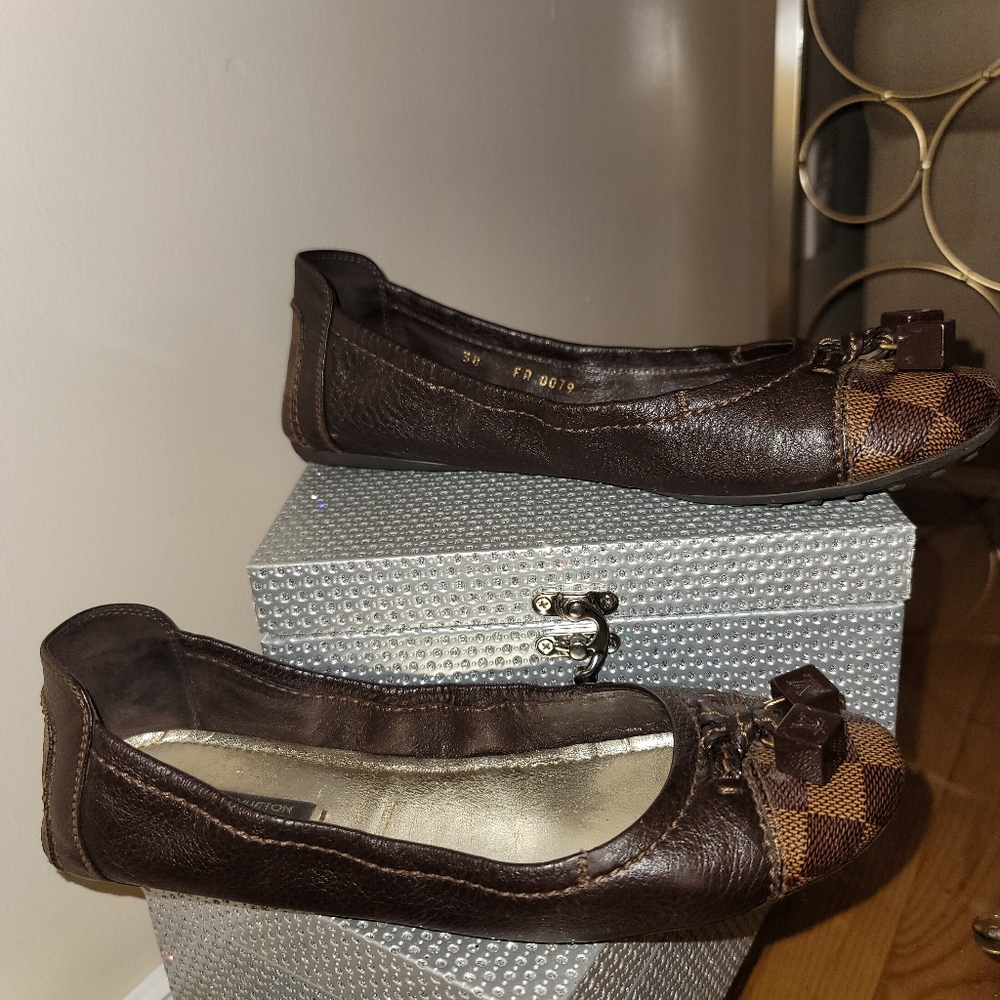 Louis vuitton dice Ballerina Flats Amaran. Size 38